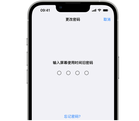 揭阳iPhone屏幕维修分享iPhone屏幕使用时间密码忘记了怎么办 