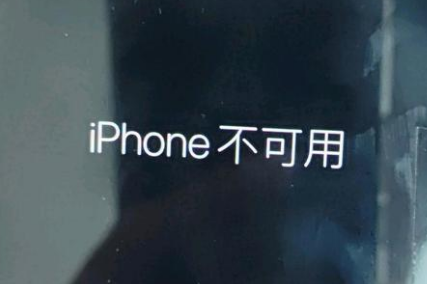 揭阳苹果服务网点分享锁屏界面显示“iPhone 不可用”如何解决 